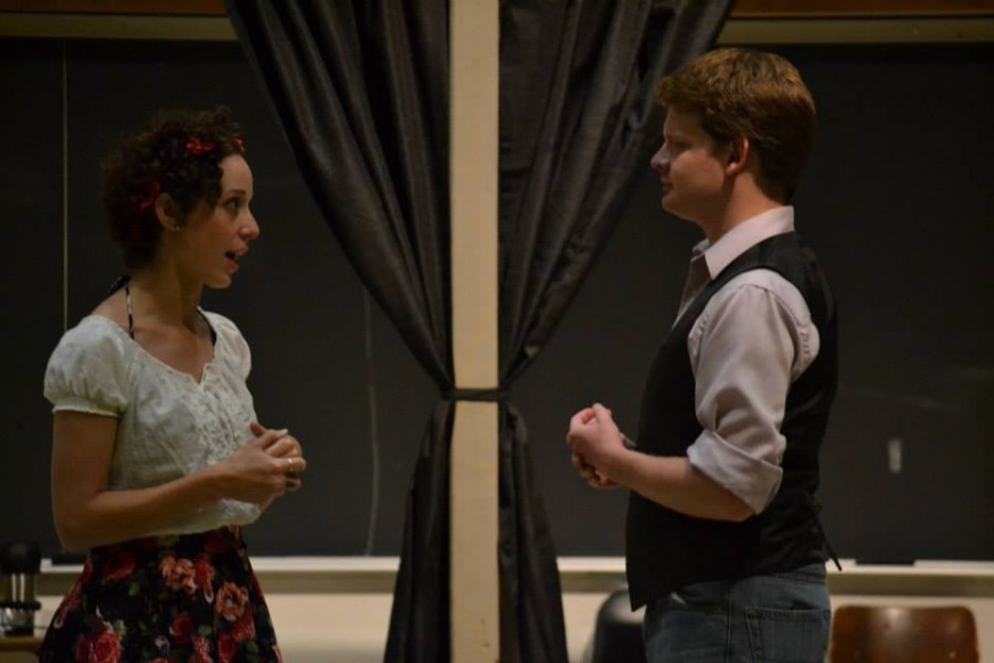 Juliet played by Allison Good and Romeo played by Matthew J. Wheeler  in Romeo&Juliet.