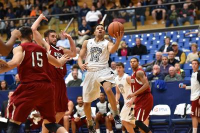 No. 14 taking a lay-up in the Zips exhibition game. 