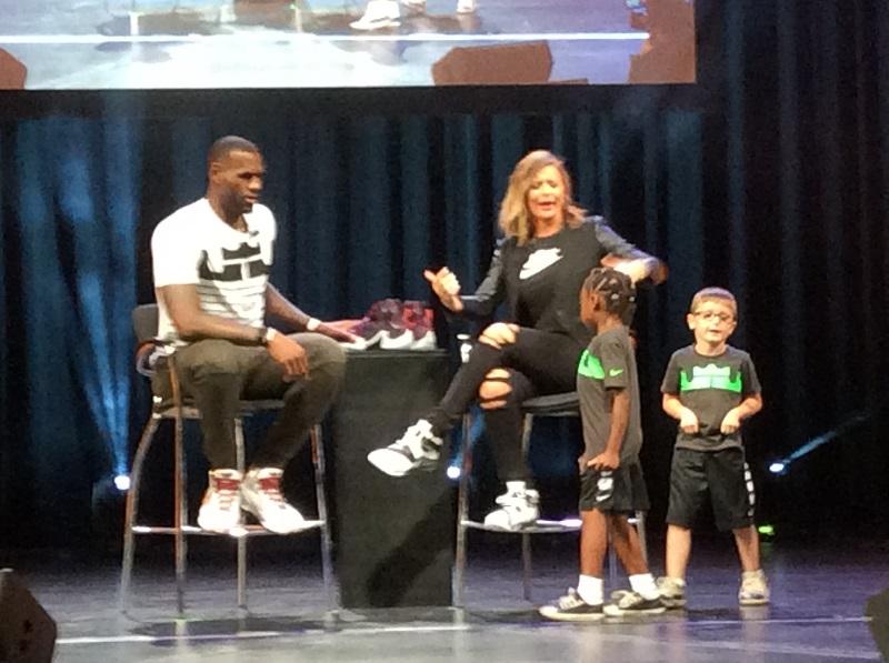 Two children bring out the Lebron 13