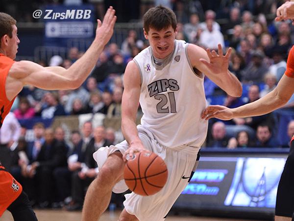 Reggie McAdams led the Zips with 29 points against Bowling Green on Friday evening.