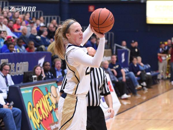 Hannah Plybon led the Zips with 17 points and six rebounds against the Golden Flashes. 