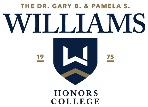 The Honors College's new name and emblem. 