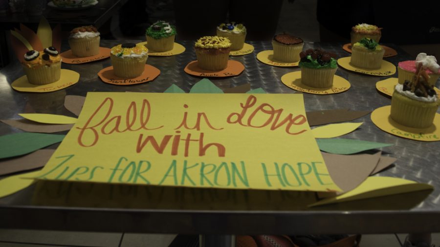 Zips for Akron Hopes first-place winning cupcakes.
