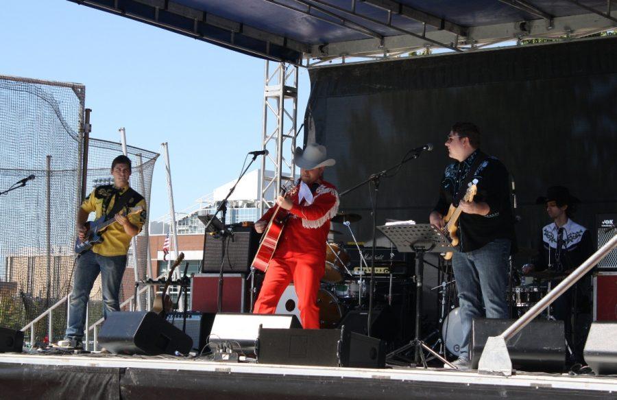 Shooter Sharp and the Shootouts perform during the Touchdown Music Festival 