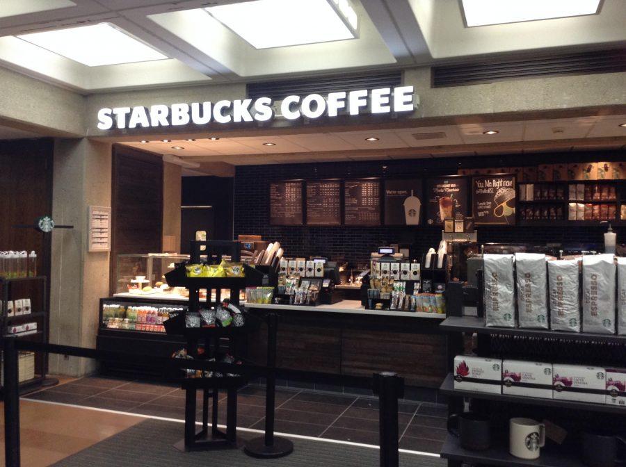 A new Starbucks is located in Bierce Library.