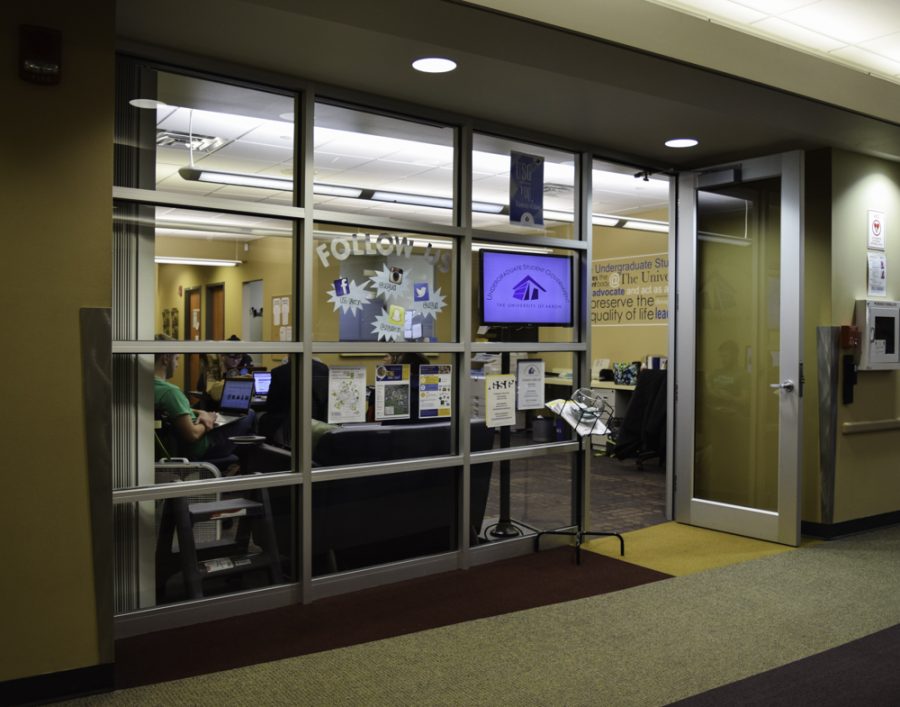 The Undergraduate Student Government office is located on the third floor of the Union. 