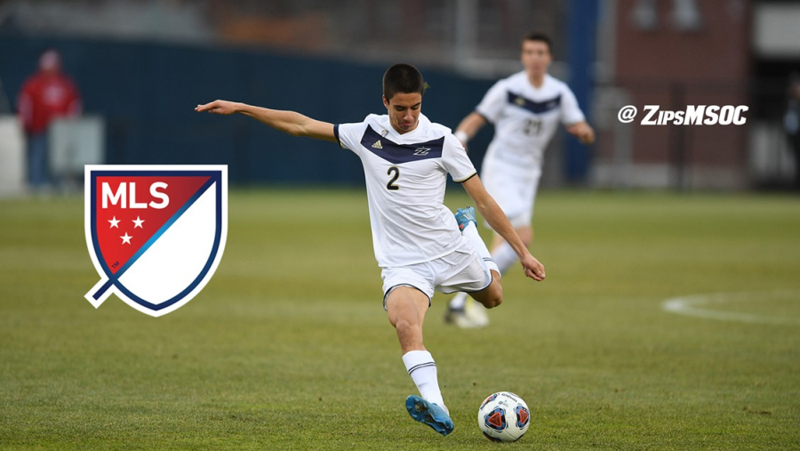 Akron Zips Defender #2 Joao Moutinho was the first-overall selection in the 2018 MLS SuperDraft by Los Angeles FC. (Photo courtesy of Akron Athletics)

