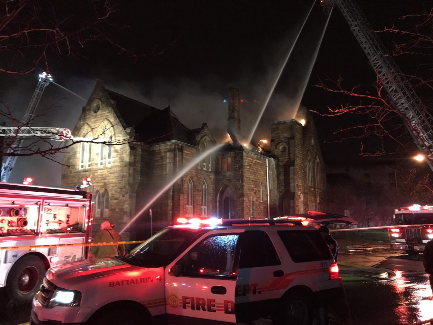 Late Night Fire Damages Former UA Ballet Center - The Buchtelite