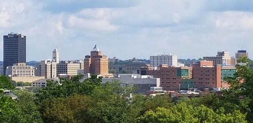 The Downtown Akron skyline.