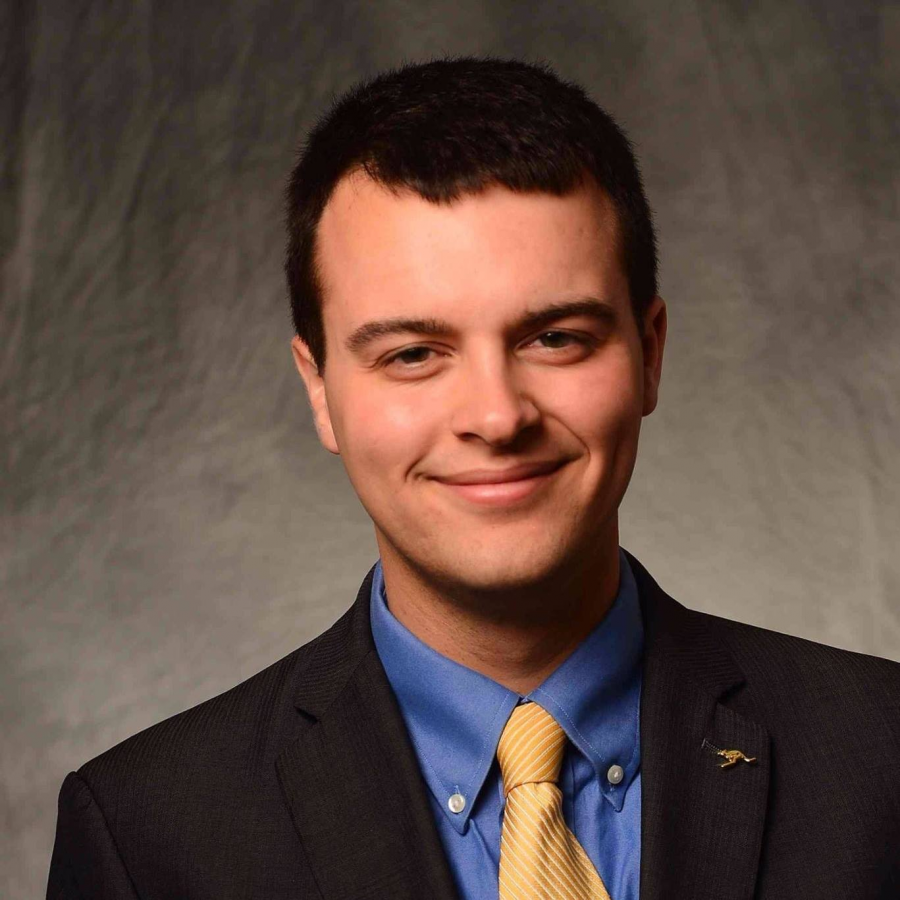 Taylor Bennington, President of the UA student body and Undergraduate Student Government. (Photo courtesy of The University of Akron)