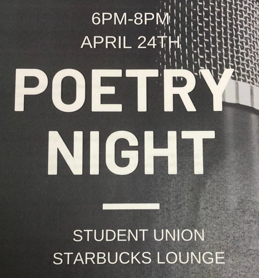 A flyer promoting the event on campus.