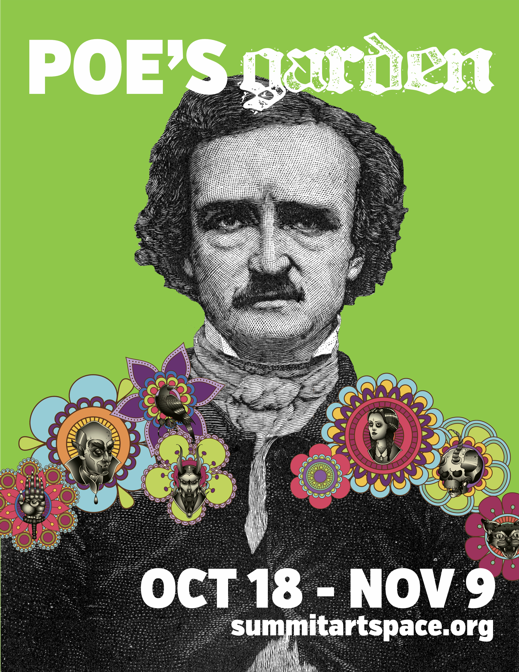 Throughout the Halloween season, Summit Artspace will be hosting an exhibit exploring the Gothic and grotesque in honor of Edgar Allan Poe.