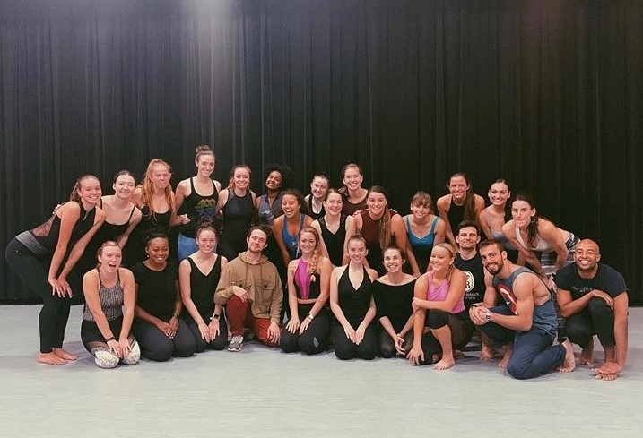 Dance students from levels V-VIII along with Parsons members during the week the company took residency at The University of Akron.