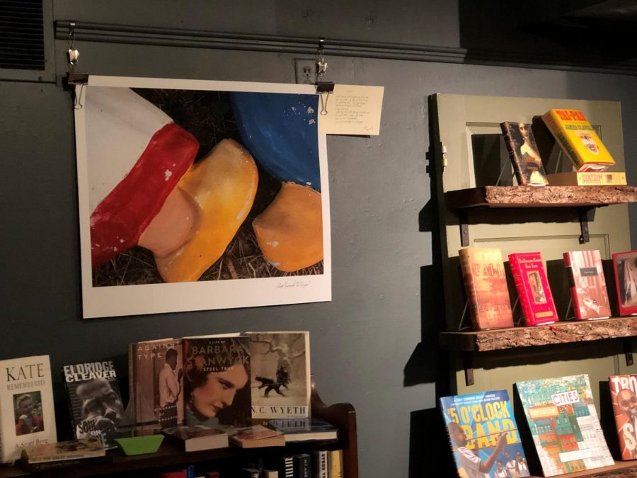 Fr. Greg Olszewski’s poems (to the right of the photograph on display) serve as a narrative to Adam Bernard’s photographs in
the exhibit “Town & Country featuring Route 42.” The piece above is titled “Dutch.”