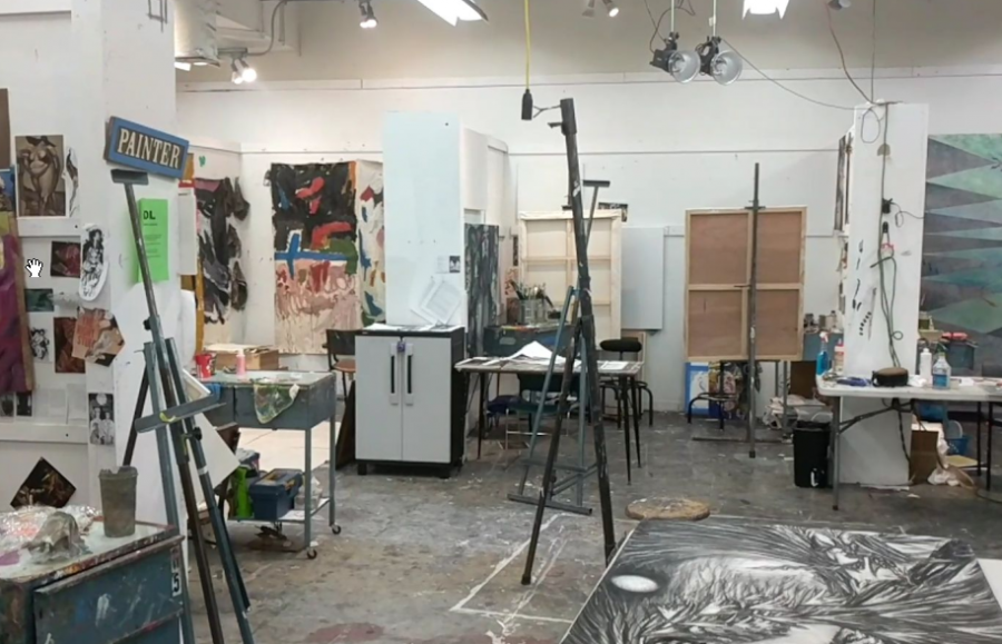 Just one of the many spaces available for students to use within the Myers School of Art.