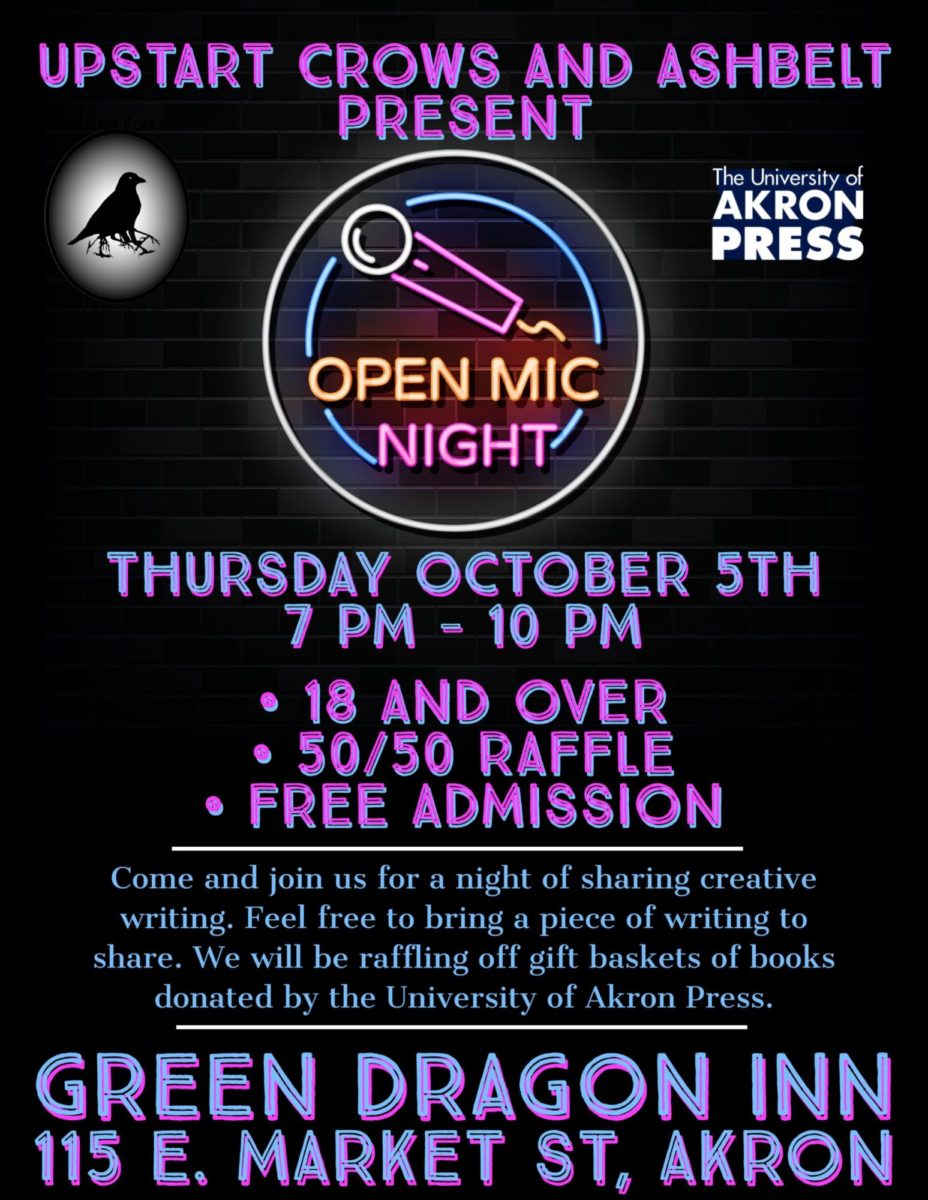 Poster+courtesy+of+Open+Mic+Night+organizers+AshBelt+Journal+and+Upstart+Crows.