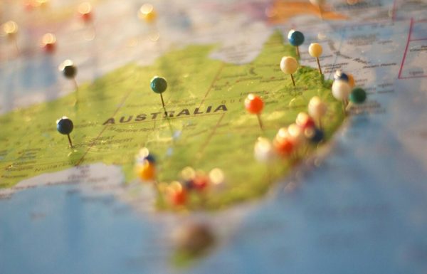 Map of Australia with pins. Picture Credentials: Pexels, Catarina Sousa.