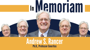 In Memoriam: Dr. Andrew S. Rancer